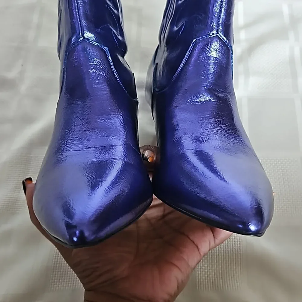 Katy Perry's The Annie-O Bootie Western Purple Size 8M - Picture 9 of 16